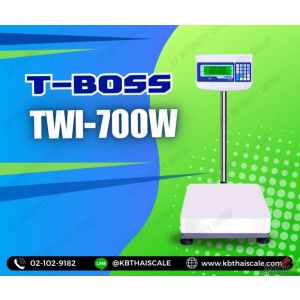 เครื่องชั่งดิจิตอลแบบวางพื้น 30kg แท่น 30x40cm. ยี่ห้อ T-BOSS รุ่น TWI-700W 