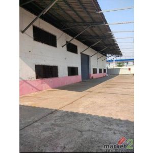 ให้เช่าโกดังสมุทรสาคร  พื้นที่ในรั้วทั้งหมดประมาณ1,200 ตรม.