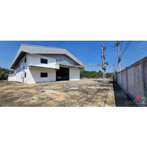 ให้เช่าโกดังเมืองฉะเชิงเทรา ขนาดโกดัง 500 ตารางเมตร มีใบรง. 4 ฉีดพลาสติก พื้นรับ