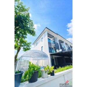 หลังริม ทาวน์โฮมหรู เซ็นทรัล เวสเกต 900 ม. ใกล้ MRT ตลาดบางใหญ่ 900 ม.3 นอน 3 น้