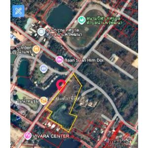 ขายที่ดิน  8 ไร่ 1 งาน  86 ตรว    ตำบลน้ำแพร่  หางดง   เชียงใหม่