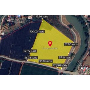 พื้นที่ดิน ที่ดินติดถนน และลำคลอง (2 ด้าน) ต.วัดไทร อ.เมืองนครสวรรค์ จ.นครสวรรค์