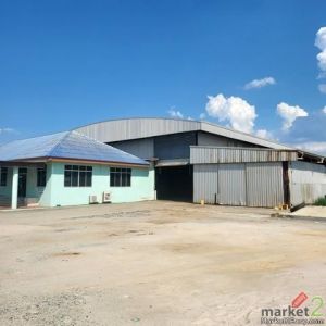 BR 1656 ให้เช่าโกดัง ที่ดิน 2 ไร่ 1,800 ตรม บ้านโพธิ์ ฉะเชิงเทรา  พื้นที่สีเขียว