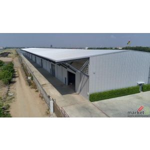 BR 1669 ให้เช่าโกดังใหม่ลำลูกกา คลอง 6 พื้นที่ 672 ตร.ม. (ต่อยูนิต) ประตูม้วนเหล