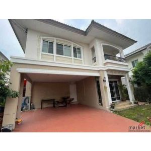 ให้เช่าบ้านเดี่ยวในหมู่บ้าน ภัสสร 19 วัชรพล วงแหวน เฟอร์นิเจอร์ครบ ติดทางด่วน ใก