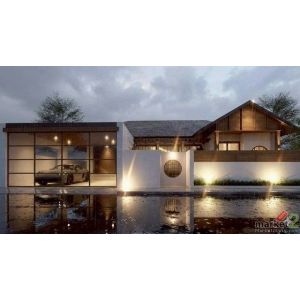 บ้านเดี่ยวชั้นเดียว สไตล์ญี่ปุ่น บรรยากาศเงียบสงบ หางดง