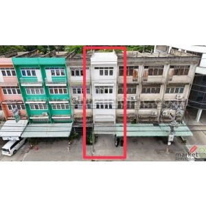 ขายด่วน อาคารพาณิชย์ 4 ชั้น แยกปากเกร็ด นนทบุรี ตกแต่งใหม่ทั้งหลัง