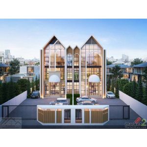 ให้เช่าโฮมออฟฟิศ 3 ชั้นสร้างใหม่ดีไซน์เรียบหรู 115 ตรว. 500 ตรม. ย่านหัวหมาก ราม