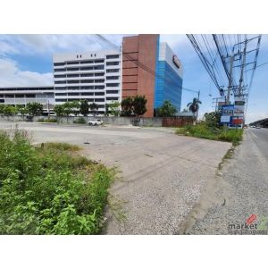 LS 960 ให้เช่าที่ดินแปลงใหญ่ถมแล้ว 6 ไร่กว่า ติดถนนบางนาตราด กม.13 บางพลี  ใกล้ม