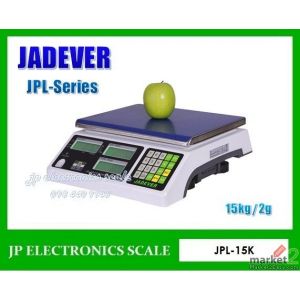 เครื่องชั่งคำนวณราคา15kg เครื่องชั่ง15kg*2g JADEVER รุ่น JPL-15K