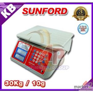 ตาชั่งคำนวนราคา  30kg  ความละเอียด 10g รุ่นกันน้ำฉีดล้างได้ ผ่านการตรวจรับรอง