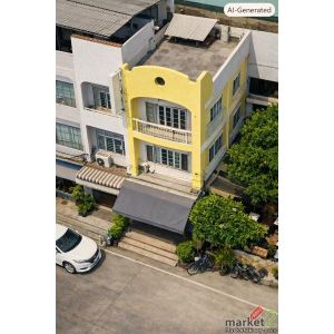 MRTน้อมเกล้า  รามคำแหง120-150 ให้เช่าอาคารพาณิชย์ 3 ชั้น 16 ตร.วา 200 ตร.ม. 3นอน