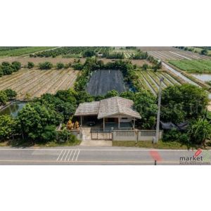 ที่ดินพร้อมสิ่งปลูกสร้าง 4 ไร่ 83 ตร.วา ติดถนน สามพราน นครปฐม