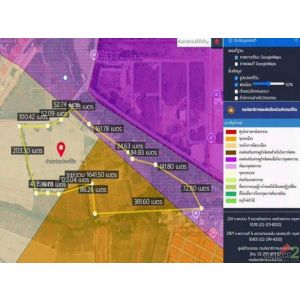 ขายที่ดิน 60 ไร่ บ่อวิน ศรีราชา ผังสีเหลือง–ม่วงลาย ใกล้นิคมอุตสาหกรรม TP-L1415
