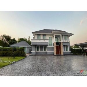 ให้เช่าบ้านหรู 2 ชั้นหลังมุม 400 ตรว. 5 นอน บ้านสวนเนรมิตร ออเงิน-รามอินทรา สระว