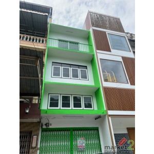 ขาย อาคารพาณิชย์ เจริญนคร 7 ตึกแถว 18 ตร.วา พื้นที่ใช้สอย 250 ตร.ม. 4 นอน 3 น้ำ 