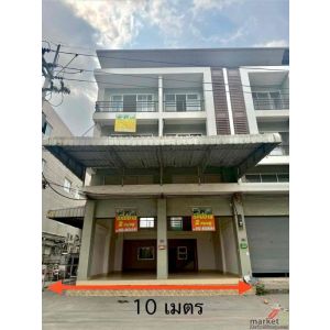 ขายอาคารพาณิชย์ 2 คูหา 3 ชั้น พร้อมชั้นลอย ทำเลดี ใกล้ตลาดไท อ.คลองหลวง จ.ปทุมธา