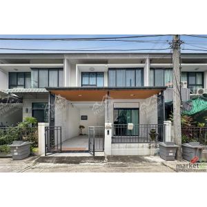 ทาวน์โฮม 2 ชั้น เดอะ วิลล่า บางบัวทองต่อเติมครบ ติดถนนใหญ่ ใกล้ตลาดสมบัติบุรี