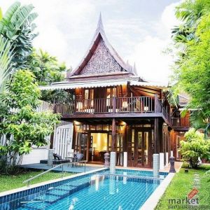 ให้เช่าบ้านเดี่ยวทรงไทย 2 ชั้น 160 ตรว. 5 ห้องนอน สุขุมวิท 101/1 พร้อมสระว่ายน้ำ