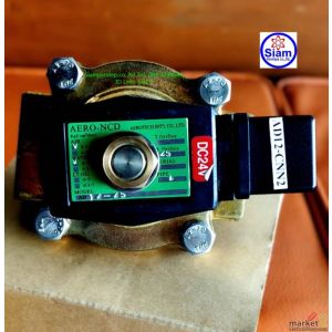 AD12-15-24DC NCD Solenoid valve 2/2 size 1/2" ทองเหลือง NC Pressure 0-7 bar(kg/c