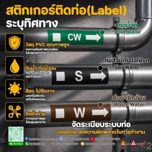 สติกเกอร์ติดท่อ
