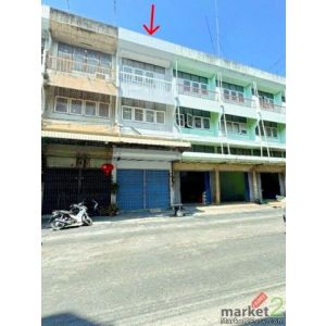 บ่อพลับ นครปฐม อาคารพาณิชย์ 3.5 ชั้น 2 นอน สี่แยกวัดกลาง เพชรเกษม 2 น้ำ ที่ดิน 2