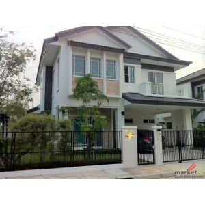 บ้านเดี่ยว2ชั้น ให้เช่า หลังมุม 63ตารางวา ถนน แจ้งวัฒนะ ราชพฤกษ์ ใกล้โฮมโปร
