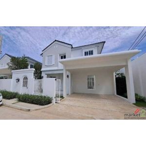 BH4411 ให้เช่าบ้านเดี่ยว ชัยพฤกษ์ บางนา กม 15 บ้านหลังริม สวนข้างบ้านกว้าง ใกล้ส