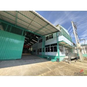 โรงงาน 1 ไร่พื้นที่ใช้สอย 1,600 ตรม  พร้อมรอก เครน และบ้านพัก ออฟฟิศ ใกล้ถนนพระร
