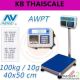 เครื่องชั่งตั้งพื้น พร้อมเครื่องพิมพ์ในตัว 100kg แท่น40x50cm AVENUE รุ่น AWPT