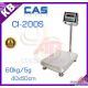 เครื่องชั่งดิจิตอลแบบกันน้ำ60kg แท่น40x50cm CAS รุ่น CI200S