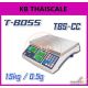เครื่องชั่งนับจำนวน ตาชั่งนับจำนวนเเบบตั้งโต๊ะ 15kg ยี่ห้อ T-BOSS รุ่น TBS-CC
