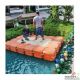 ท่าเทียบเรือ โป๊ะเทียบเรือ ขนาด กว้าง 2.12 เมตร ยาว 3.18 เมตร สูง 24 เซนติเมตร 4