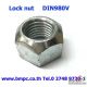 Prevailing torque type slotted round nut with non-metallic insert type GUK 