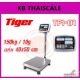 เครื่องชั่งตั้งพื้นแบบคำนวณราคา 150kg แท่นชั่ง 40x50cm ยี่ห้อ TIGER รุ่น TPI-01