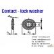 Contact lock washer, NF E25-511, Disc spring lock washer, electrical appliances 