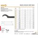 Hook wrench with nose, ประแจขันนีอตล๊อกลูกปืนปลายเพลา, Wrench for slotted round 