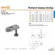 Plain clamp, Amf tapered clamp, แคล้มยึดแม่พิมพ์, Clamp with adjusting screw