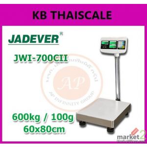 เครื่องชั่งนับจำนวนแบบตั้งพื้น600kg ยี่ห้อ JADEVER รุ่น JWI-700P แท่น60x80cm