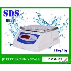 เครื่องชั่งกันน้ำ15กิโลกรัม ค่าละเอียด2g ยี่ห้อ SDS รุ่น IDS831 SERIES