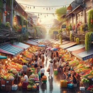 เสนอพื้นที่ให้เช่าสำหรับพ่อค้าแม่ค้า หน้าตลาดเช้ากิตติ (เซนหลุยส์ 3) ทำเลเด่นติด