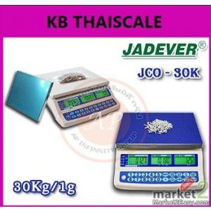 เครื่องชั่งนับจำนวน 30 กิโลกรัม ค่าละเอียด 1 กรัม รุ่นJCO-30K ยี่ห้อ JADEVER