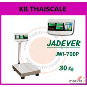 ครื่องชั่งแบบตั้งพื้น30kg ยี่ห้อ JADEVER รุ่น JWI-700P ขนาดแท่น 30x40cm