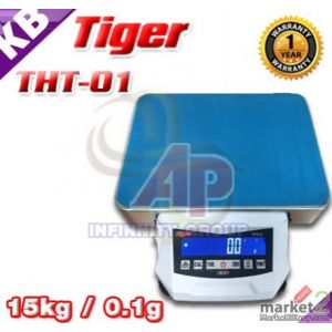 เครื่องชั่งดิจิตอลทศนิยม 1 ตำแหน่ง 15kg ยี่ห้อ TIGER รุ่น THT-01 