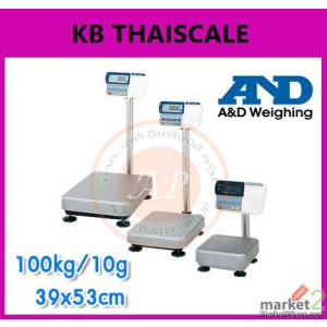 เครื่องชั่งสแตนเลสกันน้ำแบบวางพื้น (AND) HW - 100KGL