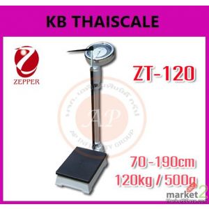 เครื่องชั่งพร้อมวัดส่วนสูง120kg พร้อมชุดวัดส่วนสูง 70 -190cm  ZEPPER รุ่น ZT-120