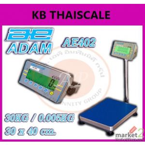 ตาชั่งกันน้ำ 30kg ความละเอียด 5g ADAM  AE402-PB3040