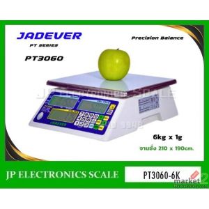 เครื่องชั่งคำนวณราคา6kg ค่าละเอียด1g ยี่ห้อ JADEVER รุ่น PT3060-6K