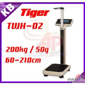 เครื่องชั่งน้ำหนัก 200kg วัดส่วนสูงได้ 60-210cm TIGER รุ่น TWH-02