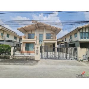 HR 9560 ให้เช่าบ้านเดี่ยว 2 ชั้น ใกล้สนามบินสุวรรณภูมิ โครงการพฤกษาปูริ ซอยกิ่งแ